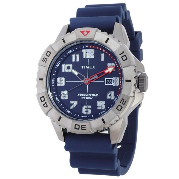 NWT Authentic Timex Expedition North Ridge Quartz Blue Dial Men's Watch - Picture 1 of 3